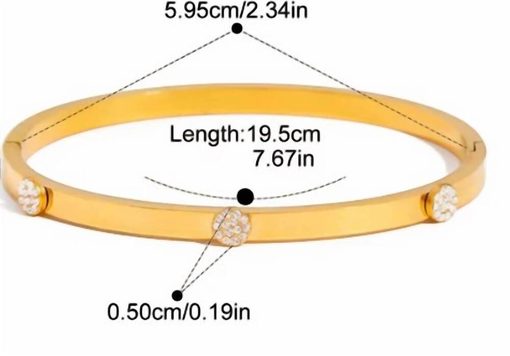 NEW KATIE RAE COLLECTION women's soleil bracelet in gold